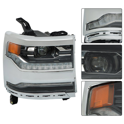 Findmall Headlight Assembly Replacement for Silverado 1500 Left LH