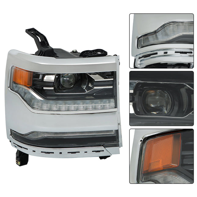Findmall Headlight Assembly Replacement for Silverado 1500 Left LH