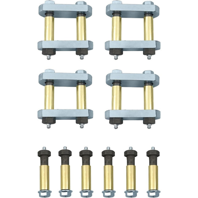 Findmall Tandem Trailer Shackle Upgrade Kit, 2-1/4 in Hole-Center Spacing, Reference UO12-016