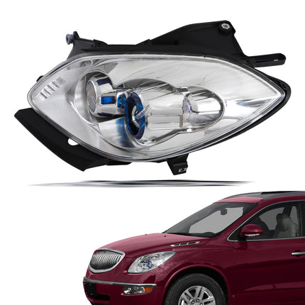 Findmall Headlight Headlamp Assembly HID Driver Side w/o AFS Replacement for Enclave 2008 2009 2010 2011 2012 Replacement for GM2502311 22777955 Left LH