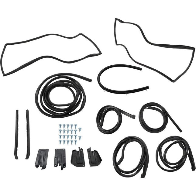 Findmall Weatherstrip Seal Kit for 1967-1968 Ford Mustang Coupe, 14-Piece
