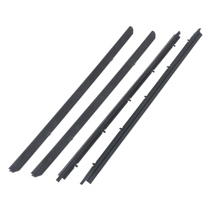 Findmall Inner & Outer Window Belt Sweep Kit for 1982-1993 Chevrolet S10 Pickup, 4-Piece