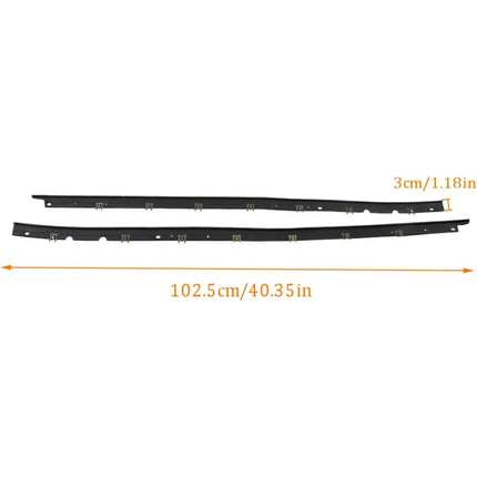 Findmall Window Sweep Weatherstrip Seals for Chevrolet Corvette, Left & Right Pair