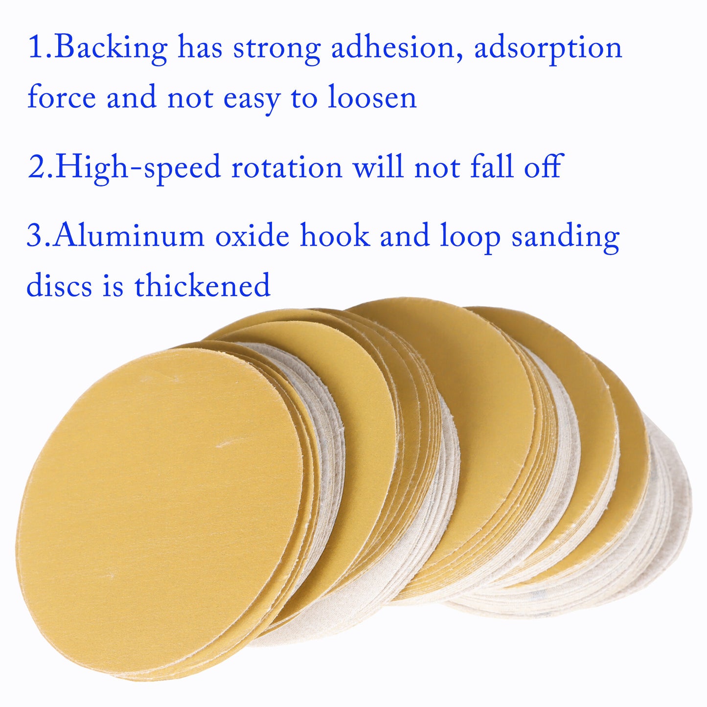 findmall Hook Loop Pads Sanding Disc 5-Inch NO-Hole 100Pcs Aluminum Oxide Round Flocking Sandpaper for Sanding Grinder Polishing Accessories (60 80 120 180 240 320) Grit (180grit)