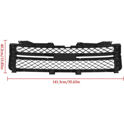Findmall 3-Piece Chrome Front Bumper Grille and Hood Molding Trim Kit Replacement for Silverado 2500HD and 3500HD 2011-2014 20966058 20963700
