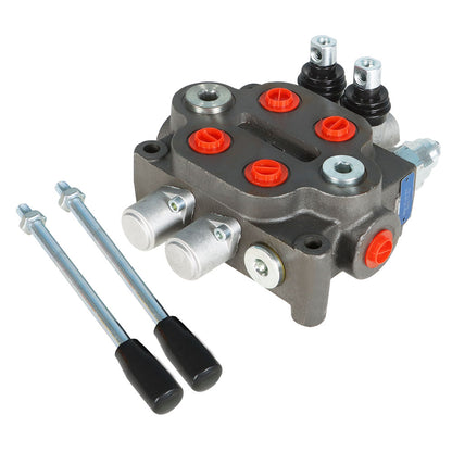 findmall 25 GPM Hydraulic Directional Control Valve 2 Spool Double Acting Hydraulic Valve