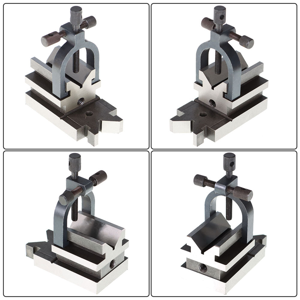 All Angle V-block & Clamp .0003 Hardened Steel Holding Capacity 1-5/16"