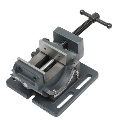 findmall 3 Inch Angle Drill Press Vise 0-90 Degree Tilting Angle Vise Iron Cradle Style Angle Vise Fit for Drilling Machine