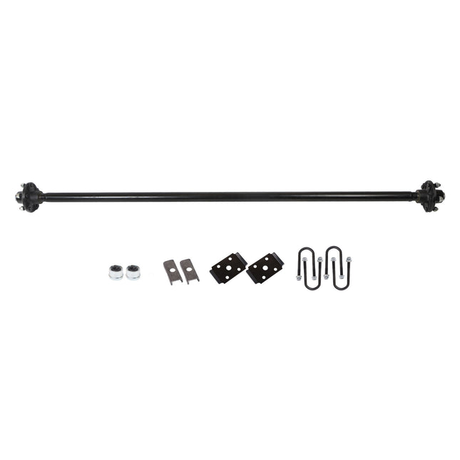 Findmall 2,000 lb Trailer Axle with U-Bolt Kit, 5 on 4.5 in, 72 in Hub Face