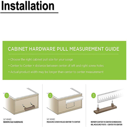 findmall 20 Packs 6 Inch Drawer Handle Stainless Steel Brushed Nickel 3.77 Inch Hole Centers Pull Handle