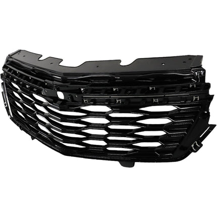 Findmall Front Upper Grille Assembly for 2022-2023 Chevrolet Equinox, Black with Chrome Trim