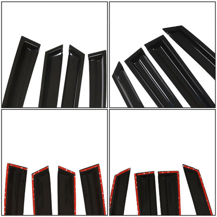 Findmall Side Window Visors Rain Guard Wind Vent Shade Deflector Replacement for 2008-2017 Journey