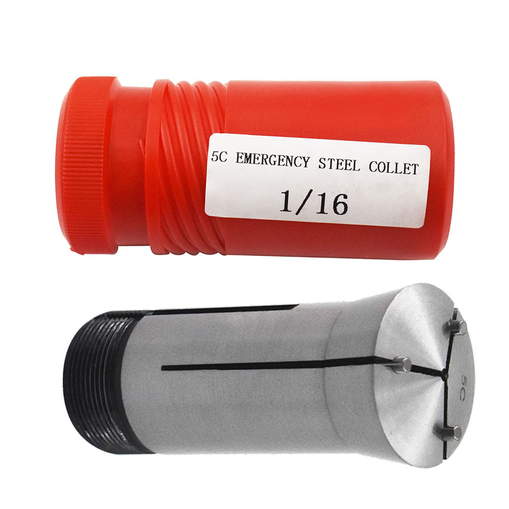 findmall 5C Emergency Steel Collet 1/16" For Lathe & Fixtures High Accuracy