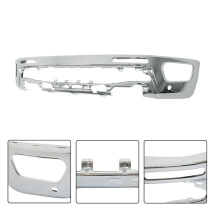 Findmall Chrome Steel Front Bumper Face Bar with Parking Sensor Holes Replacement for 2019-2023 Ford Ranger, LB3Z-17757-A, KB3Z-17757-B
