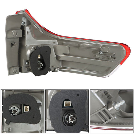 Findmall Outer Tail Light Assembly for 2011-2014 Toyota Sienna, Left or Right Side, Excludes SE