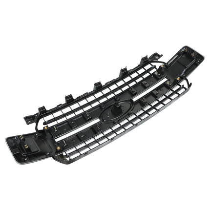 Findmall Front Bumper Radiator Grille Assembly Glossy Black with Base Rail Replacement for 2018-2020 F150 Pickup 4-Door JL3Z8200