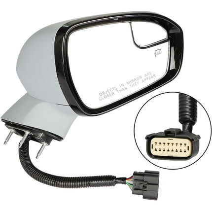 Findmall Side Mirror Assembly for 2015-2017 Fusion, Passenger Side, 11-Pin
