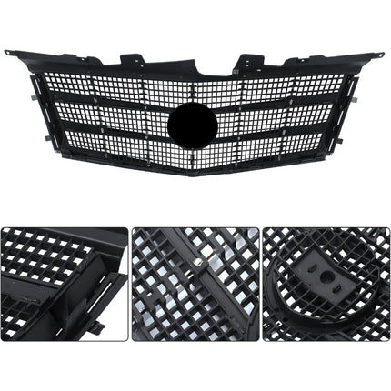 Findmall Chrome Mesh Front Bumper Grille Replacement for CTS 2008-2011 GM1200616