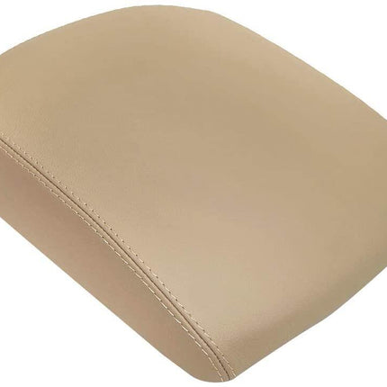 Findmall Beige Leather Armrest Center Console Lid Cover Skin Replacement for 2009-2015 Honda Pilot