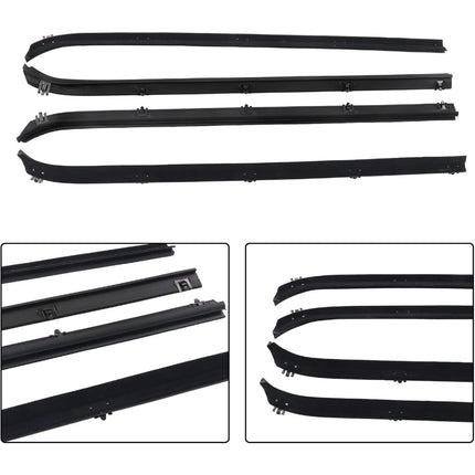 Findmall Window Weatherstrip & Division Bar Channel Kit for Dodge D/W Trucks, 8-Piece
