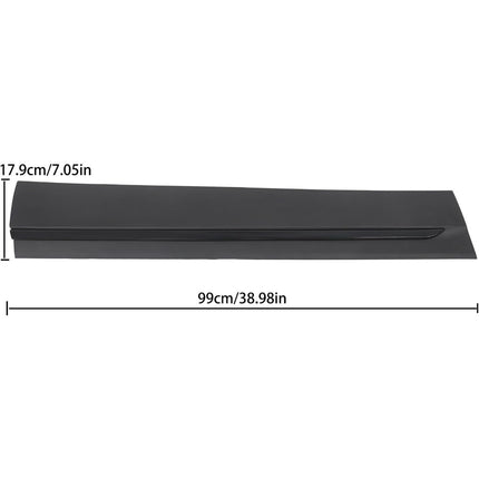Findmall Front Left Lower Door Molding for 2019-2022 Honda Pilot, Gloss Black