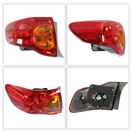 Findmall Outer Tail Light Assembly for 2009-2010 Toyota Corolla, Left, Right or Pair