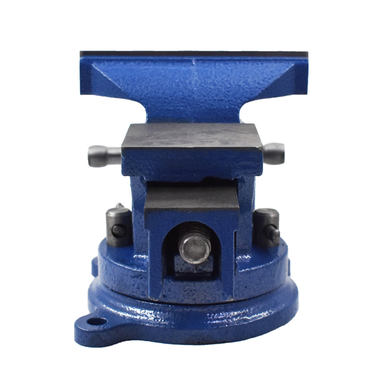 findmall 5" Bench Vise with Anvil 360° Swivel Locking Base Table Top Clamp Heavy Duty Vice Swivel Base Bench