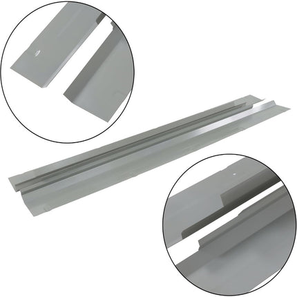 Findmall Slip-On Outer Rocker Panel Pair for 2014-2018 Chevrolet Silverado GMC Sierra Double Cab, Silver