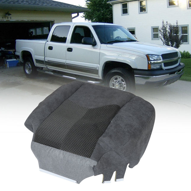 Findmall Driver Side Bottom Cloth Seat Cover (Dark Gray) Replacement for 2003-2006 Silverado LS LT Z71