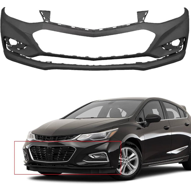 Findmall Front Bumper Cover Replacement for 2016-2018 Chevry Cruze Sedan