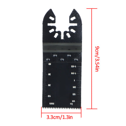 findmall 100PCS Universal Oscillating Saw Blades Kit for Wood & Plastic | Quick Release Multi Tool Blades 30-90mm
