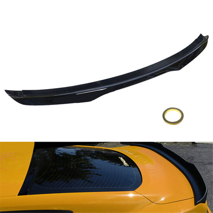 Findmall Painted Glossy Black Rear Trunk Spoiler Wing Replacement for 2015-2020 Mustang Coupe Models 2-Door S550 H Style