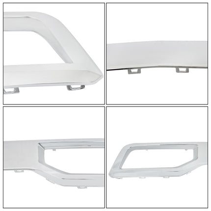 Findmall Front Bumper Skid Plate Trim for 2019‑2021 Chevrolet Silverado 1500, Chrome Plastic, Replacement for 84176756