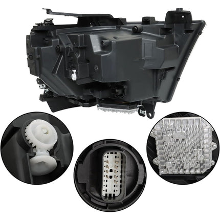 Findmall Headlight Assembly Replacement for RAM 1500 Front LH