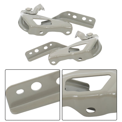 Front Left and Right Hood Hinge Set Steel Replacement for HR-V 2023-2024 Replacement for HO1236166 HO1236165