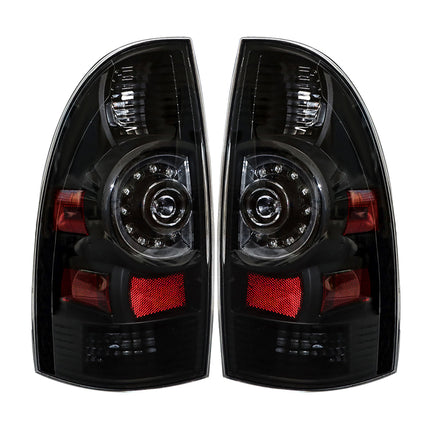 Findmall Tail Light Assembly Pair for 2005-2015 Toyota Tacoma, Clear or Black Lens