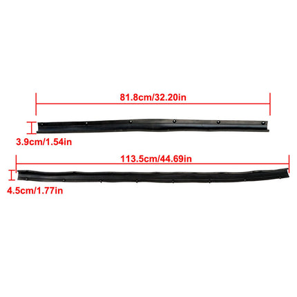 Findmall 4Pcs Door Sealant Strip Weatherstrip Seal Kit Replacement for 1999-2017 F250 F350 F450 Super Duty F650 F750 1C3Z26253A24A F81Z2520758AA