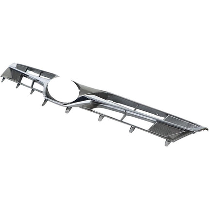 Findmall Front Upper Grille for 2018-2019 Toyota Sienna, Black with Chrome Trim