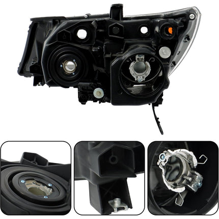 Findmall Driver Side and Passenger Side Headlights Assembly HID Replacement for Acura MDX 2007-2009 Housing Black Lamp LH RH 2PCS AC2518111 AC2519111