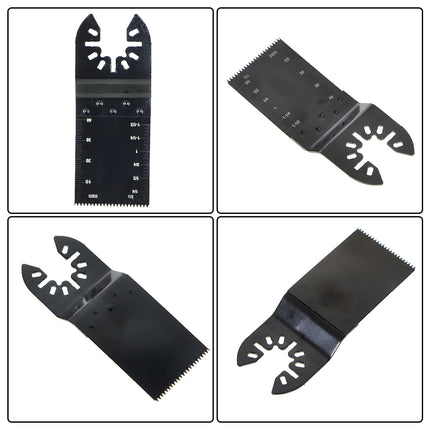 findmall 100PCS Universal Oscillating Saw Blades Kit for Wood & Plastic | Quick Release Multi Tool Blades 30-90mm