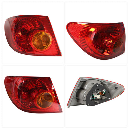 Findmall Outer Tail Light Assembly for 2005-2008 Toyota Corolla, Left or Right Side