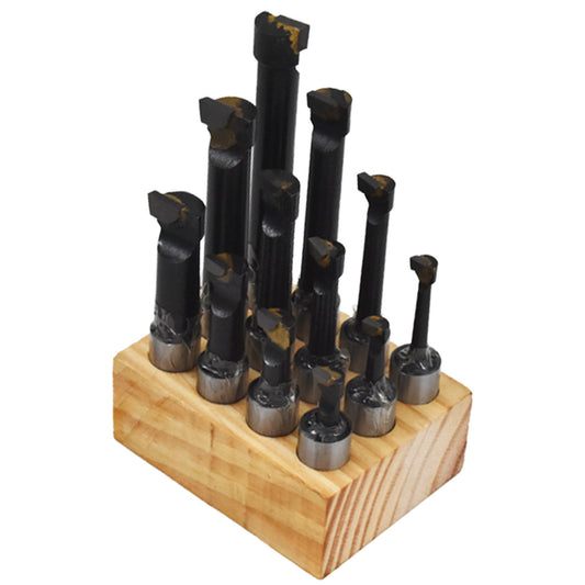 NEW 5/8" Boring Bar Set 12 Pcs Carbide Tipped Bars 5/8" Shank Lathe Tool