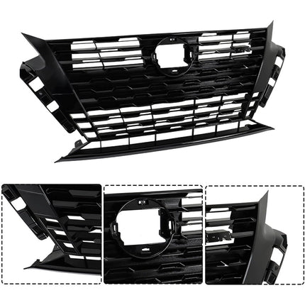 Findmall Front Upper Grille for 2023-2024 Nissan Altima, Black