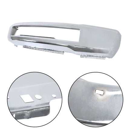 Findmall Chrome Steel Front Bumper Face Bar without Fog Light or Side Cover Holes Replacement for 2017-2019 Ford F-250 and F-350 Super Duty, HC3Z-17757-C, FO1002439