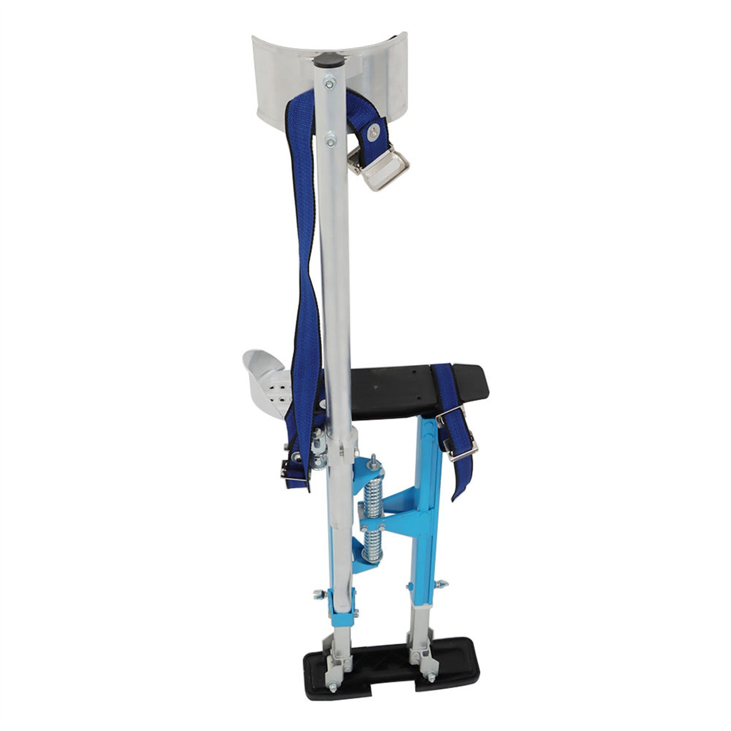 findmall 18-30 Inch Drywall Stilts Blue Adjustable Aluminum Stilt Tool Fit for Painting or Cleaning