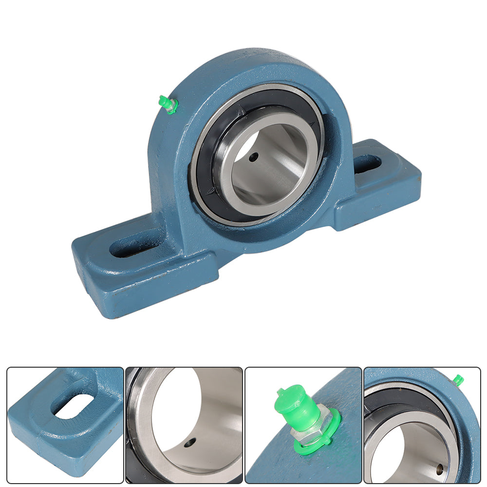 findmall 1 × UCPX15-47 2-15/16" Medium Duty Solid Base Pillow Block Bearing Unit