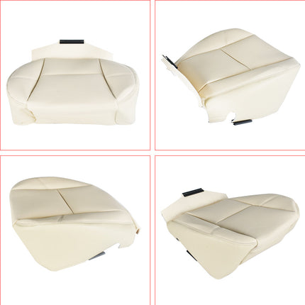 Findmall Driver Side Bottom Seat Cover Tan Leather Replacement for 2007 2008 2009 2010 2011 2012 2013 2014 Escalade ESV EXT 0159CHVTSSTDSBTL