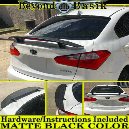 Findmall Universal 52 Inches 2 Pedestal Rear Trunk Spoiler Wing Fin Tail with Light Matte Black