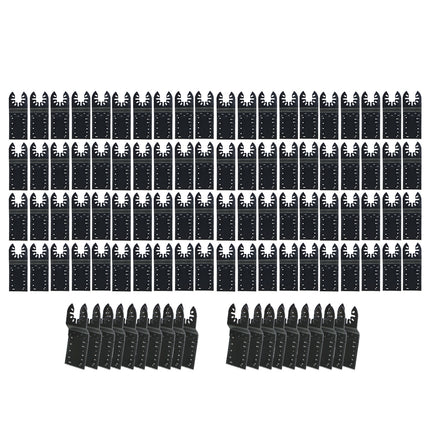 findmall 100PCS Universal Oscillating Saw Blades Kit for Wood & Plastic | Quick Release Multi Tool Blades 30-90mm