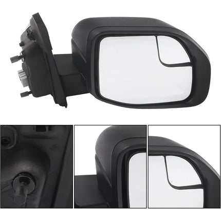 Power Mirror Right Side Replacement for Maverick 2022-2024 Replacement for NZ6Z17682H Matte Black with Wide-Angle Spotter Electric 3-Pin Connector